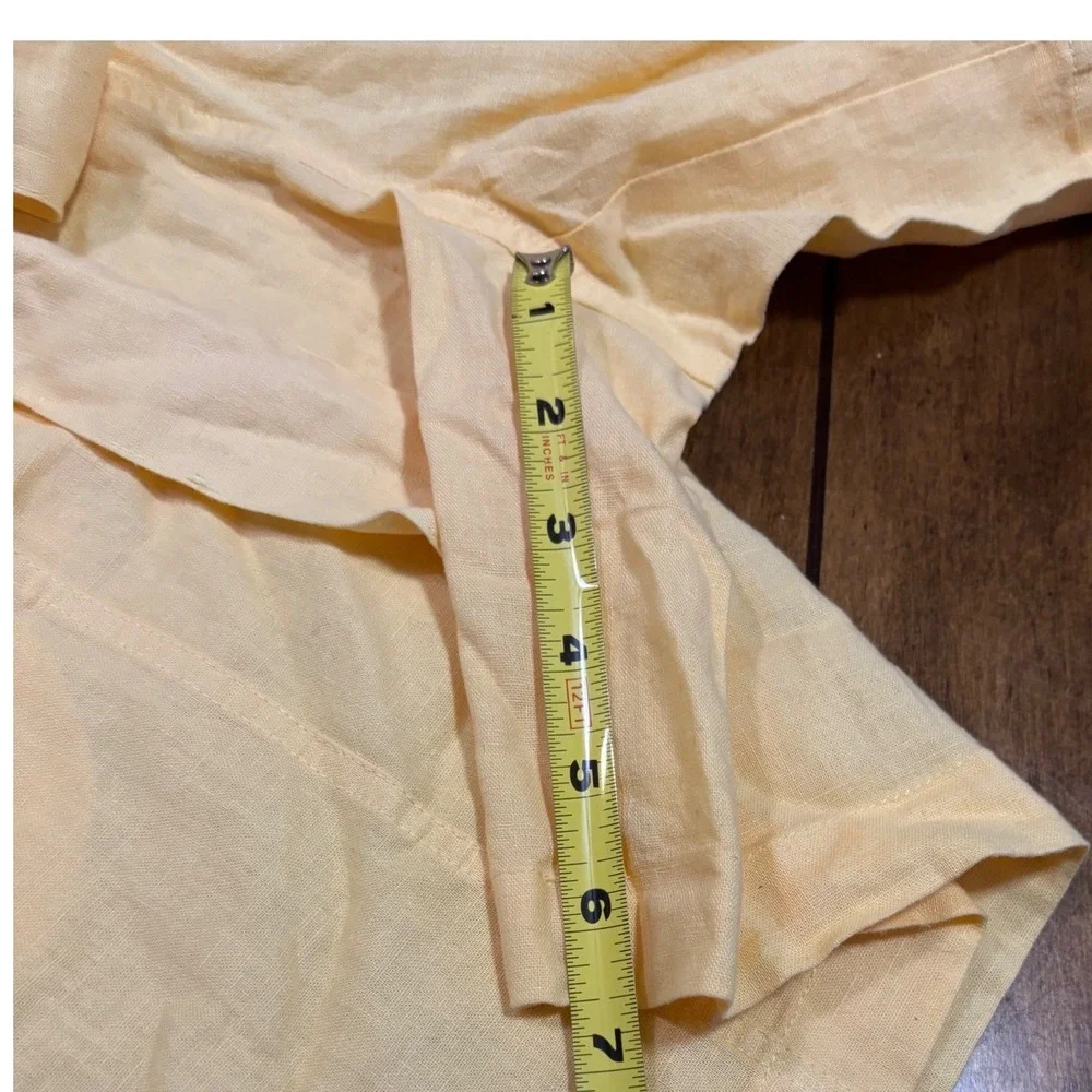 Tribal Jeans Soft Yellow‎ Tie-Waist Shorts Women's Casual Summer Medium